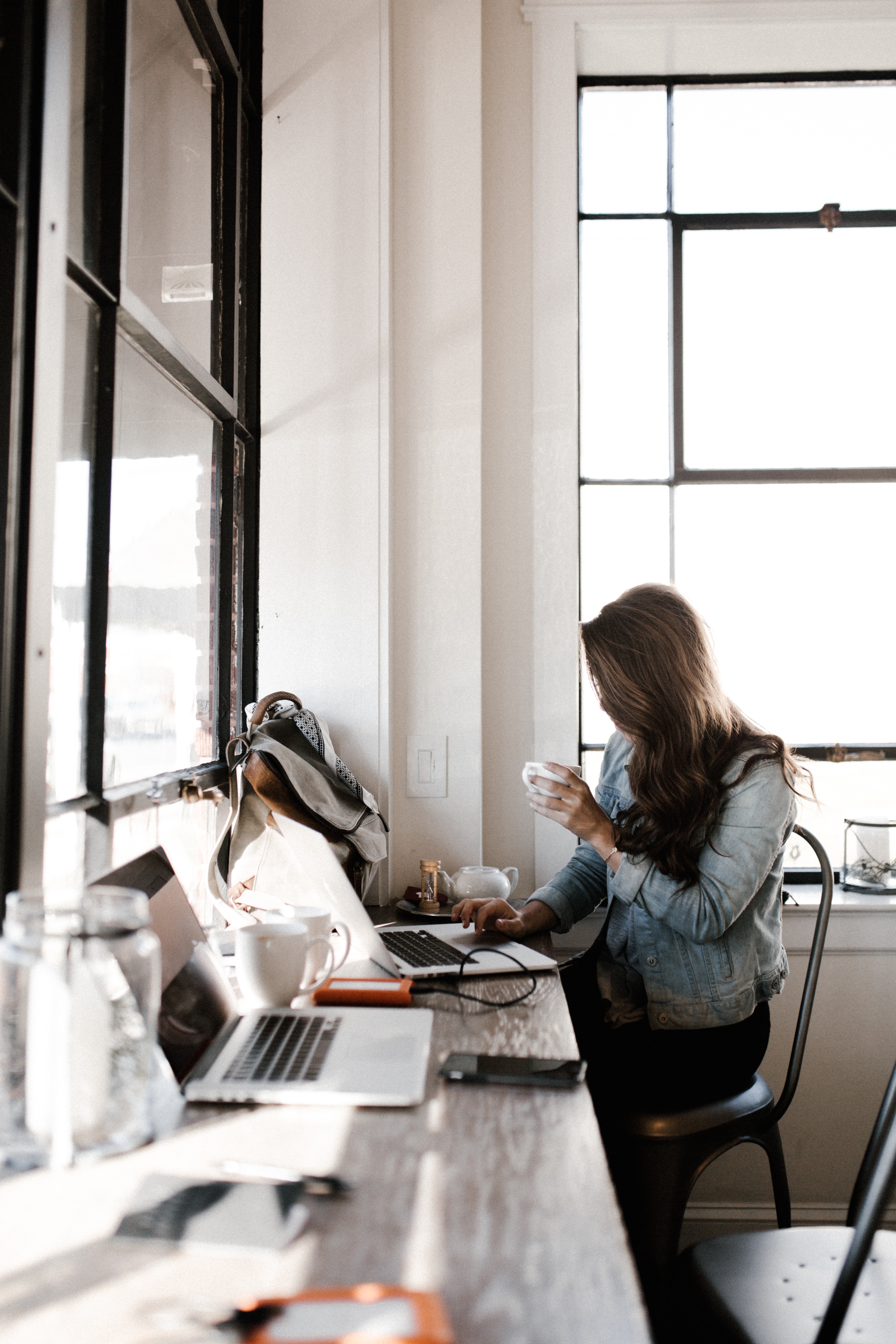 girl at computer